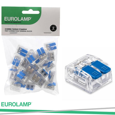 MORSETTO RAPIDO A 2VIE 400V BLU