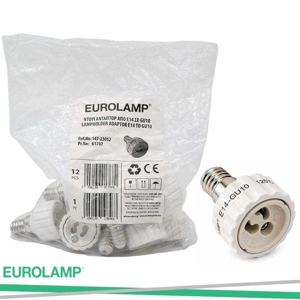 ADATTATORE PORTALAMPADA DA E14 A GU10