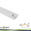 PROFILO ANODIZZATO SUPER LARGO A INCASSO 2MT + OPAL