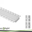 PROFILO ANODIZZATO SUPER LARGO A INCASSO 2MT + OPAL