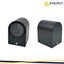 PORTAFARETTO DA MURO GU10 ALLUMINIO IP54 ROTONDO NERO
