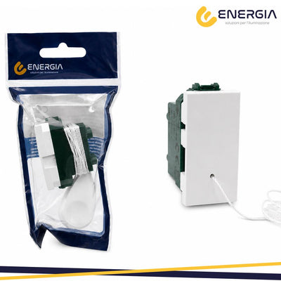 PULSANTE CON CORDA 1,5MT E POMELLO VMR-PLN BIANCO