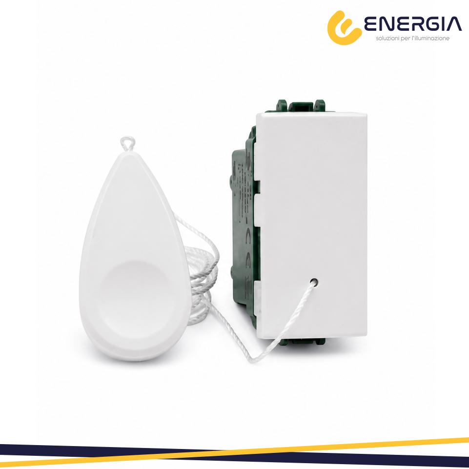 PULSANTE CON CORDA 1,5MT E POMELLO VMR-PLN BIANCO
