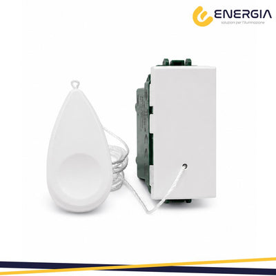 PULSANTE CON CORDA 1,5MT E POMELLO VMR-PLN BIANCO