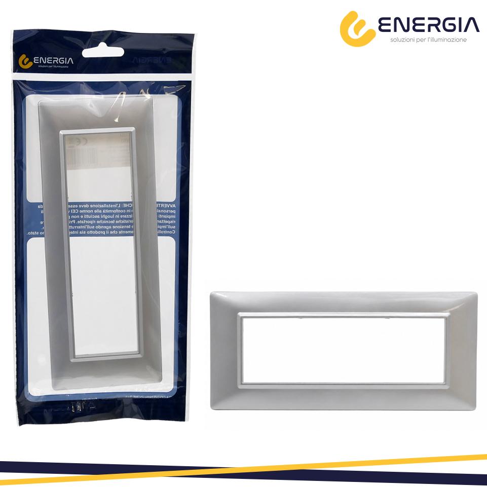 PLACCA 7 MODULI GRIGIO         VMR-PLN