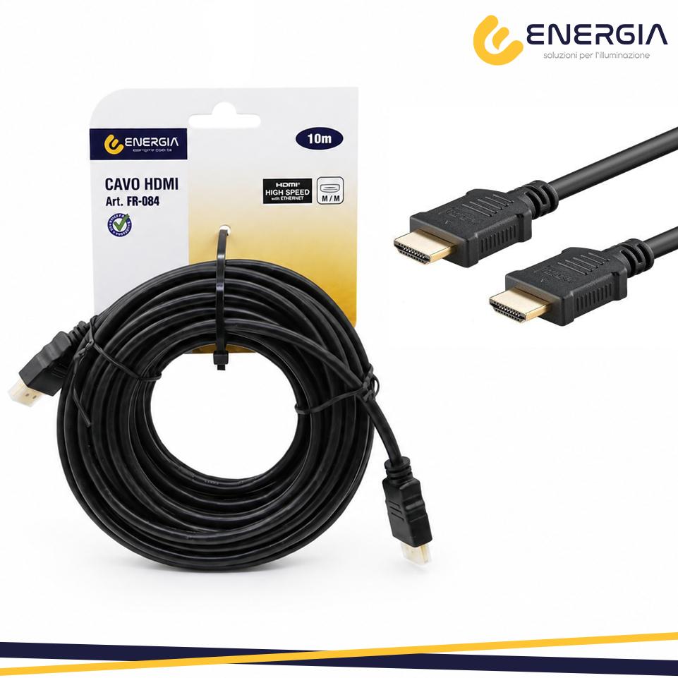 CAVO HDMI 10M TYPE A/TYPE A NERO