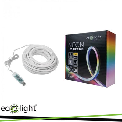 STRISCIA LED NEON RGB DC5V USB 5MT