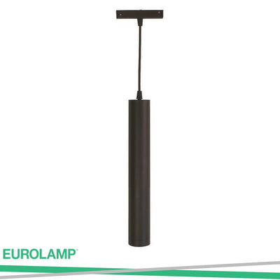 BINARIO LED LINEARE SINGOLO 2  LINEE 10W 4000K 55X300 NERO