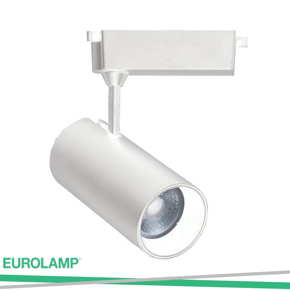 BINARIO LED SINGOLO 2 LINEE 20W 3000K 70X160 BIANCO