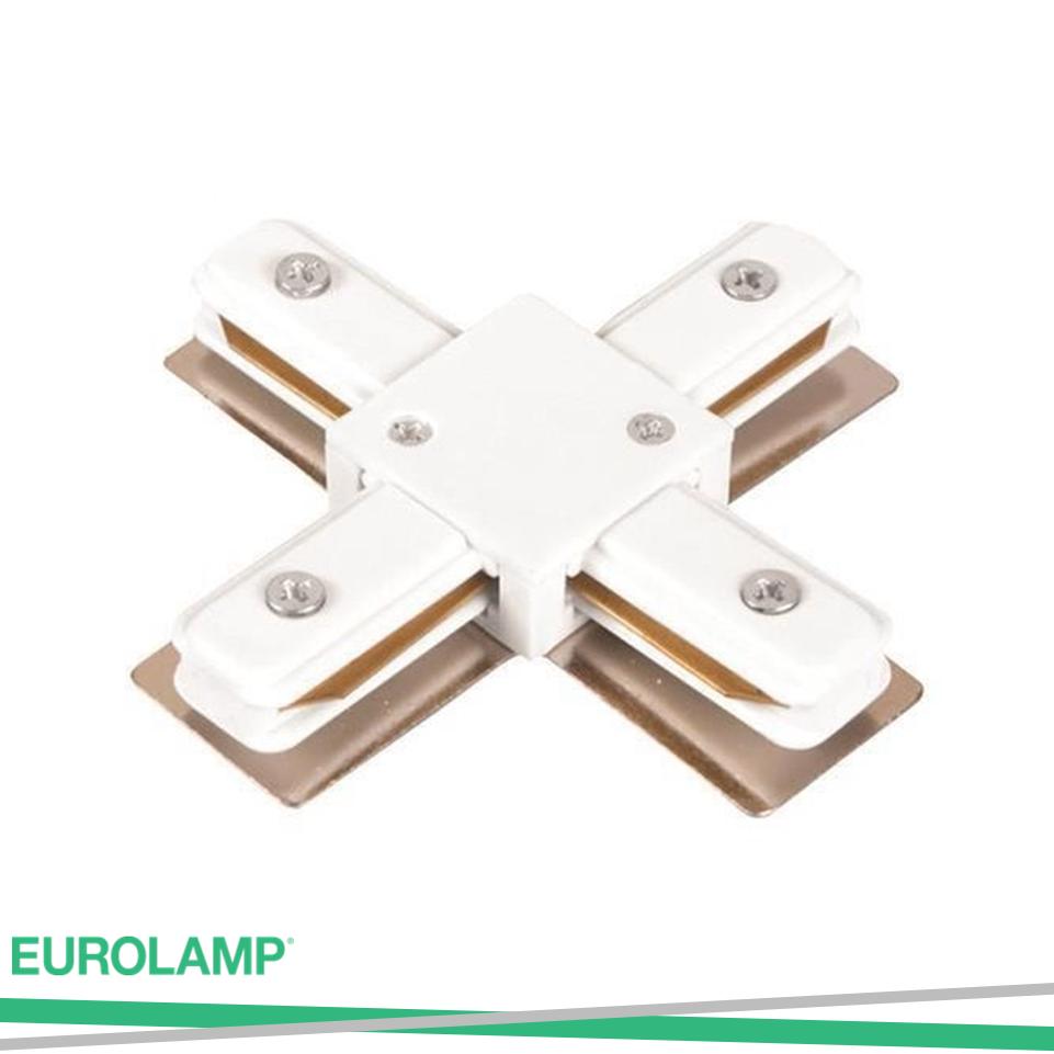 CONGIUNZIONE UNIVERSALE 2 LINEE TIPO "CROSS" BIANCO