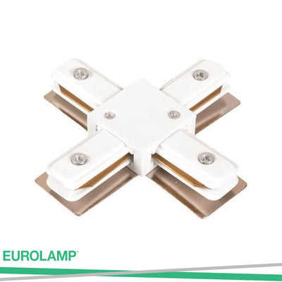 CONGIUNZIONE UNIVERSALE 2 LINEE TIPO "CROSS" BIANCO