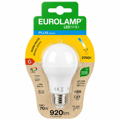 LAMPADINA LED A60 11W 920LM E27 2700K 175-250V BLISTER