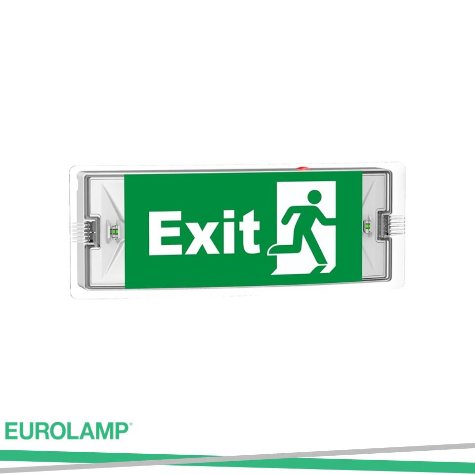 LAMPADA EMERGENZA 3W IP65 6500K CON 4 PITTOGRAMMI INCLUSI