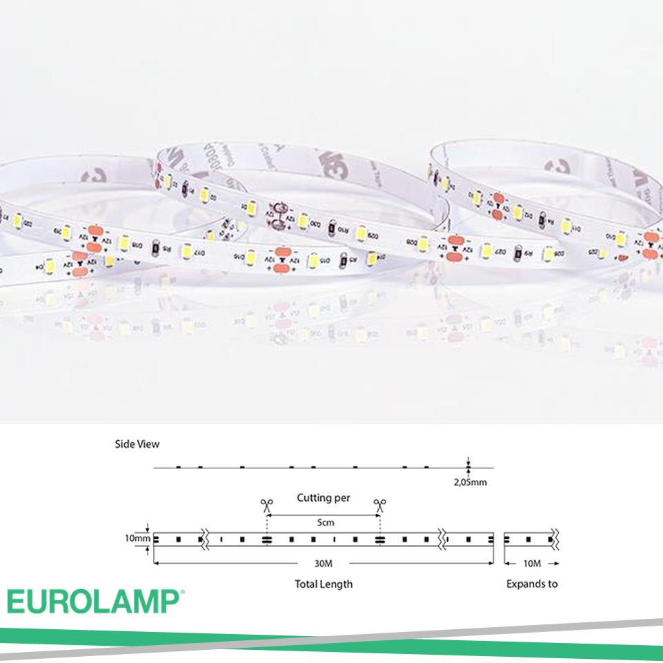 LED TAPE 30M 10W 12V RGB 60L/M IP20 PRO