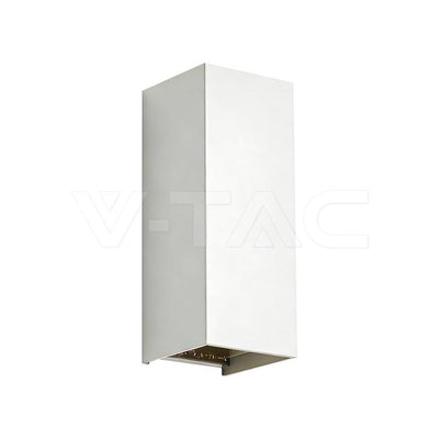 12W LED WALL LIGHT (71*71*171)  2700K+4000K WHITE BODY IP65
