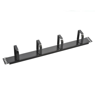 PANNELLO PASSACAVI 19" 1U GANCI METALLO