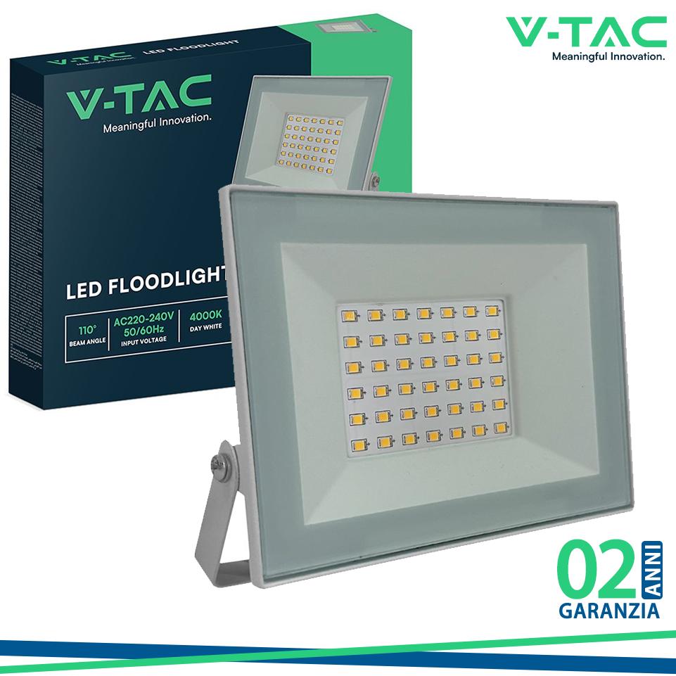 30W LED FLOODLIGHT 4000K CORPO BIANCO