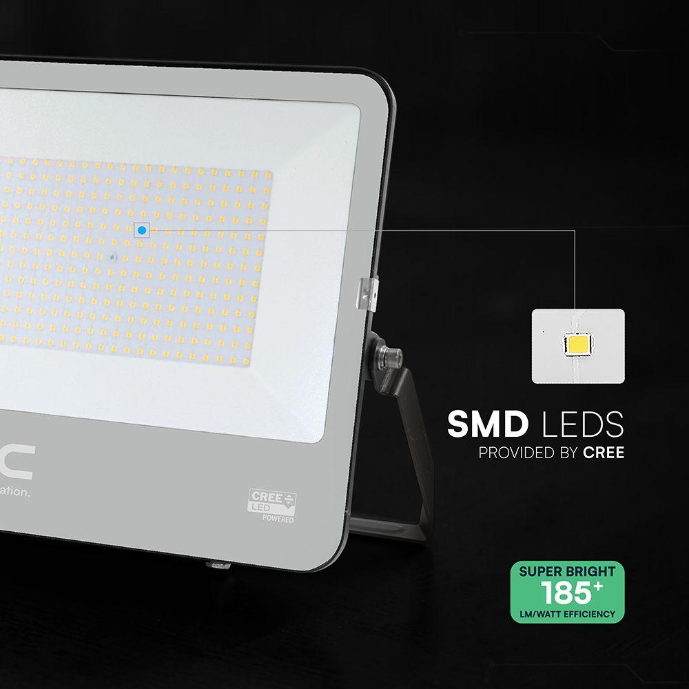 200W LED FLOODLIGHT WITH CREE  CHIP 4000K BLACK BODY GREY