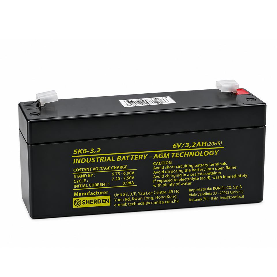 BATTERIA AGM 6V 3,2AH F1 SKB