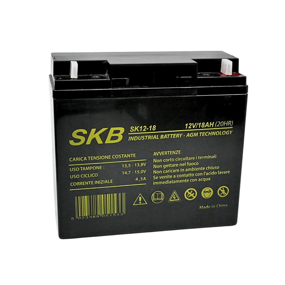 BATTERIA AGM 12V 18AH F3 SKB