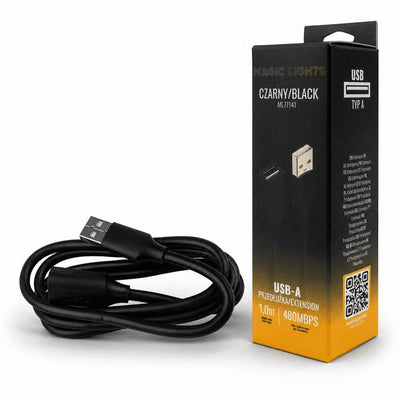 CAVO DI PROLUNGA DA USB A A USB A, 1 M, NERO