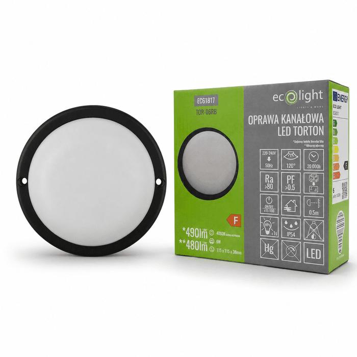 TORTON 6W 4000K 480LM IP54 ROUND NERA