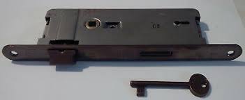 SERRATURA E50 PER PORTE IN LEGNO PATENT BORDO TONDO BRONZO