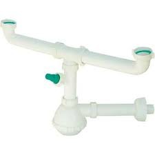 SIFONE 2 VIE C/ATTACCO LAVATR. PVC 11/2