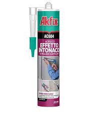 SIGILLANTE ACRILICO EFFETTO INTONACO 310ML BIANCO AKIFIX AC604