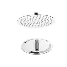 SOFFIONE DOCCIA ACCIAIO INOX CROMO TONDO DIAM.15