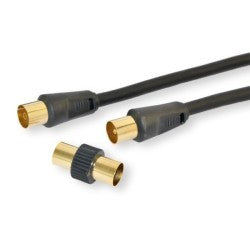 CAVO ANTENNA 9/52BK H.Q.SPINA PRESA + ADATTATORE