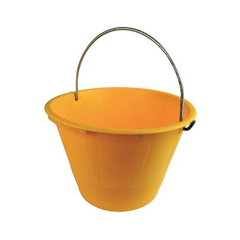 secchio per muratore lt.12 colore giallo