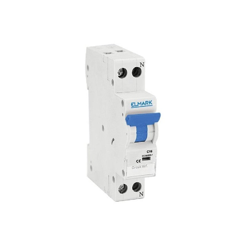 INTERRUTTORE MAGNETOTERMICO 1P +N 6A 4,5KA MODULO CURVA C