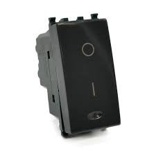 INTERRUTTORE BIPOLARE SPIA 662 NERO
