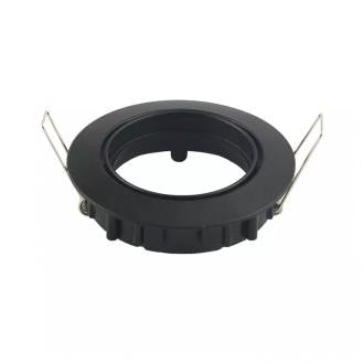 GU10 FITTING RD BLACK MOVABLE