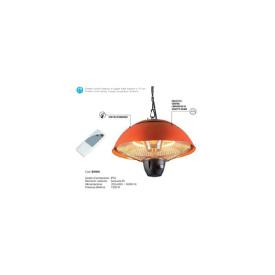 STUFA INFRAROSSI SOFFITTO 1500W IP24