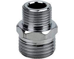 Niples ridotto ottone cromato m 1/2 x 3/8 m