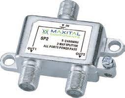 PARTITORE SP2 DIVISORE 2 VI TV-SAT CON PASSAGGIO CC MAXITAL