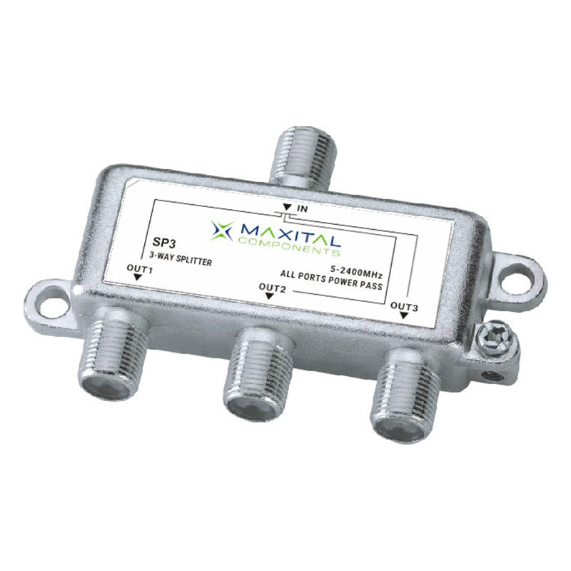 PARTITORE SP3 DIVISORE 3 VIE TV-SAT CON PASSAGGIO CC MAXITAL