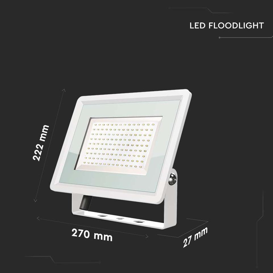 FLOODLIGHT 100W 6400K WHITE BODY