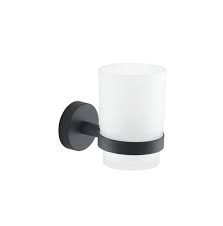 PORTA SPAZZOLINI NERO MATT EROS