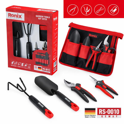 KIT DI 5 ATTREZZI DA GIARDINO