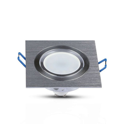 FITTING SQUARE ALUMINIUM BRUSH GU10
