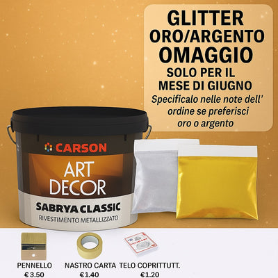 SABRYA SILVER CARSON CLASSIC - RIVESTIMENTO METALIZZATO