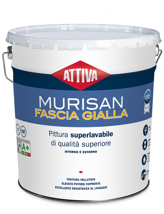 MURISAN FASCIA GIALLA - pittura per esterni ed interni
