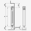 Radiatori in alluminio pressofuso Fondital Calidor80 B2 elementi con interasse 700