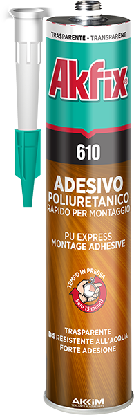 Adesivo Acrilico Da Montaggio 610 Poliuretanico (Presa Rapida)