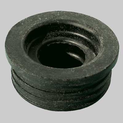 MORSETTO IN GOMMA NERA  PER CURVE MM.46 DIAM. 40