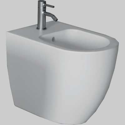 BIDET FORM SQUARE FILO PARETE MONOFORO