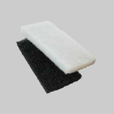 RICAMBIO TAMPONE IN FIBRA 25X12 NERO